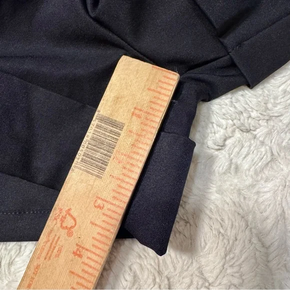 En Saison Black High-Waisted Pleated Shorts w/ Self-Tie Belt | Size L | NWT - Picture 5 of 8